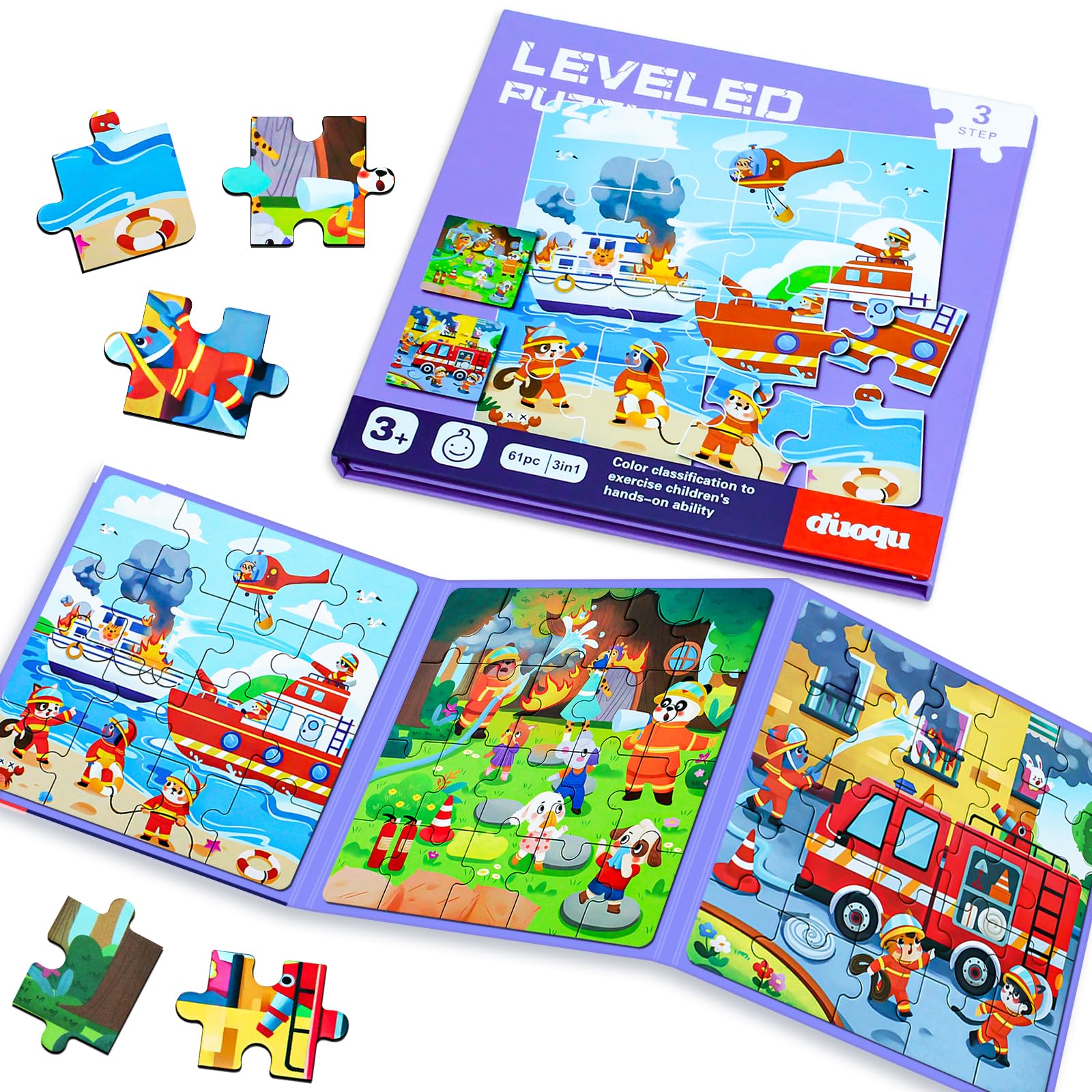 EREBADI Fire Brigade Puzzle Cover sparks curiosity for young learners