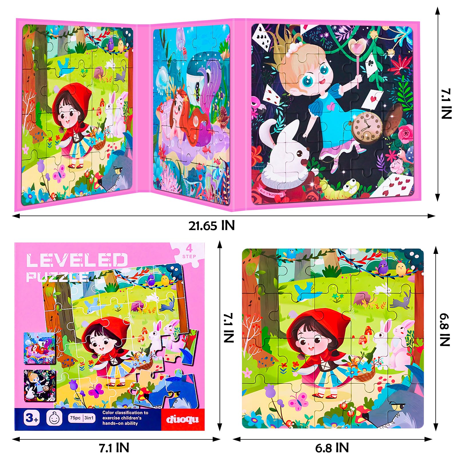 EREBADI Fairy 30-piece magnetic puzzle challenges young minds.