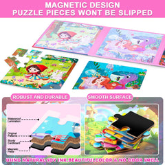 EREBADI Fairy magnetic puzzles travel book design for on-the-go fun.