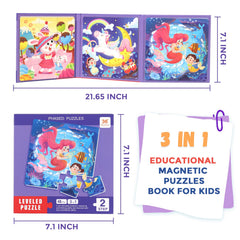 EREBADI Mermaid puzzle 16 pieces: mid-level challenge encourages logic and concentration.