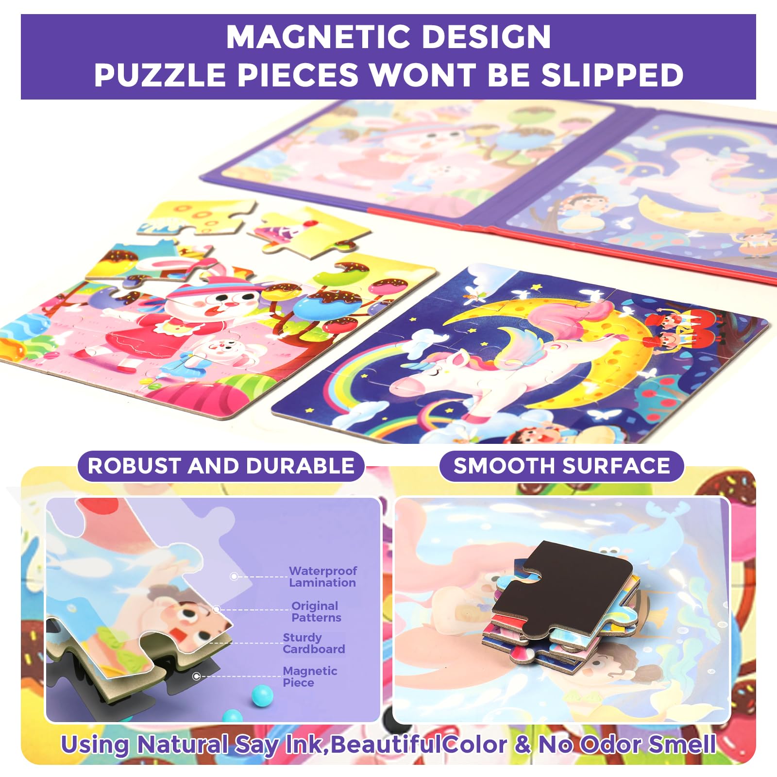 EREBADI Mermaid puzzle 20 pieces: advanced layout supports problem-solving and persistence.