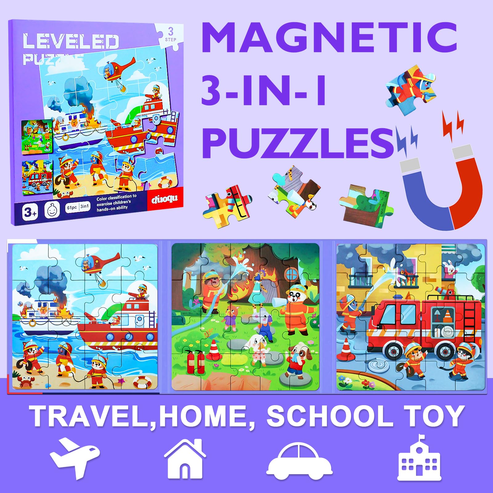 EREBADI Puzzle 16 pieces offers easy entry for beginners and small hands