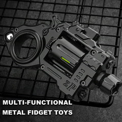 ERENOT metal fidget gun spinning-ring enhances portable concentration