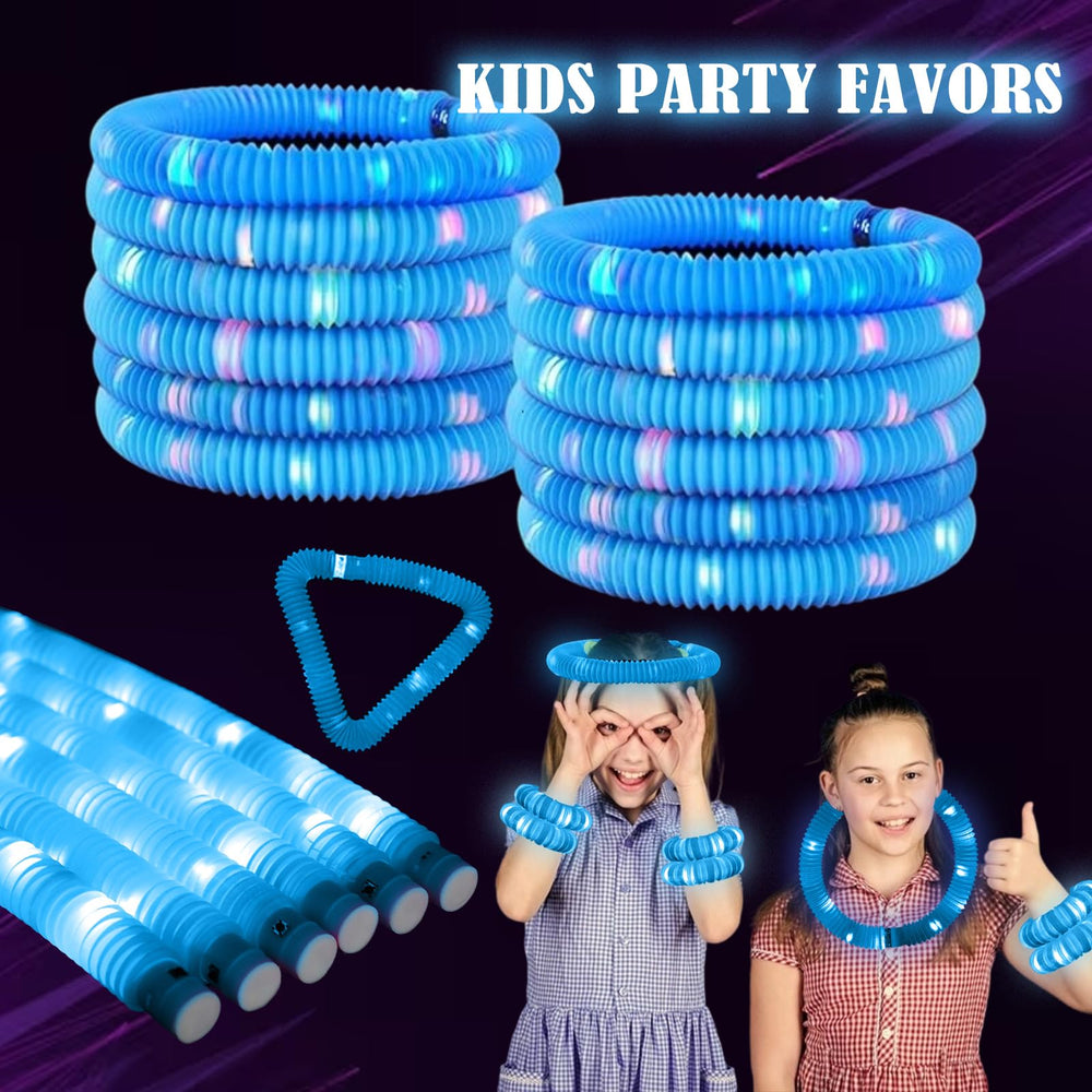 ERGDUTNK six-color glow tubes in action for glow parties