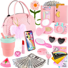 ERHAICAT Play Purse handbag for little girls promotes imaginative play and easy storytelling.