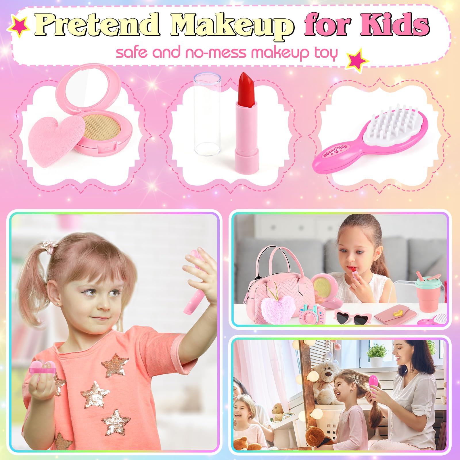 ERHAICAT Play Purse water-bottle supports realistic tea-time and sharing play.