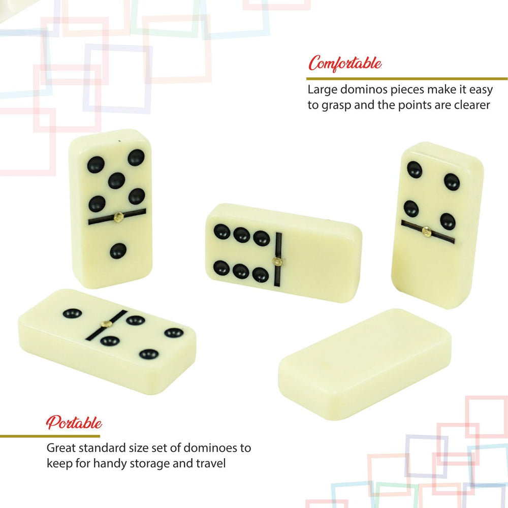 ERLLE family-friendly dominoes setup supports enjoyable game nights.