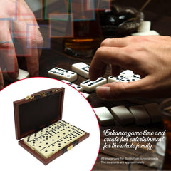 ERLLE leather storage case for travel keeps dominoes safe and organized.