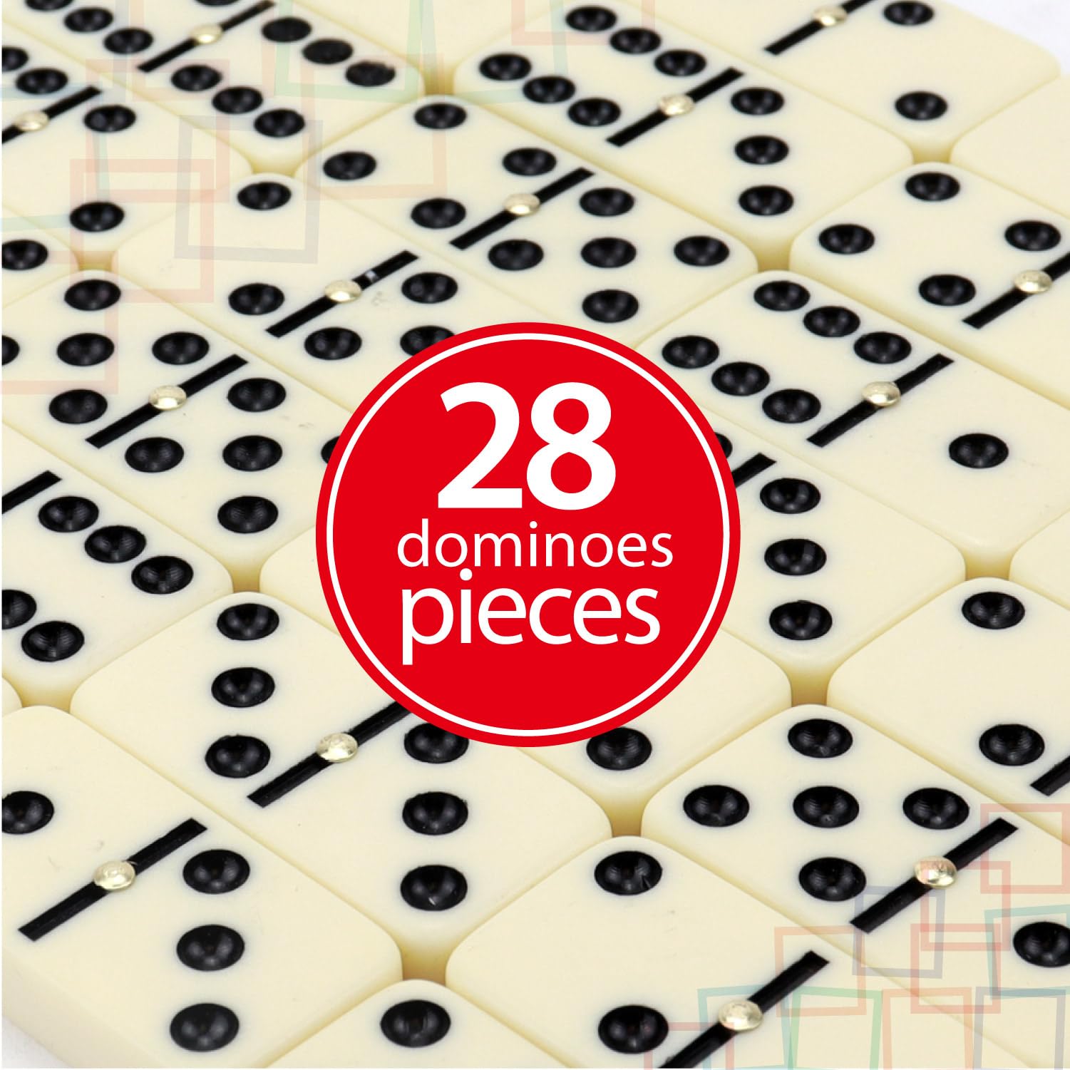 ERLLE travel-friendly dominoes setup for on-the-go entertainment.