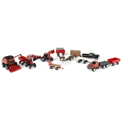 ERTL 1/64 Case IH tractor detail highlighting durable die-cast design for pretend farming