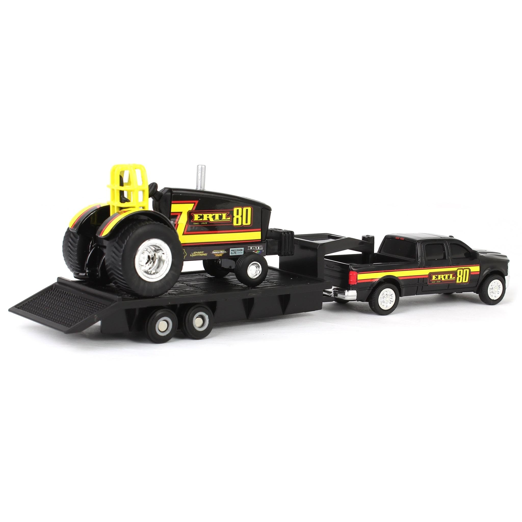 ERTL 1/64 diecast tractor with rubber tires for realistic detail.