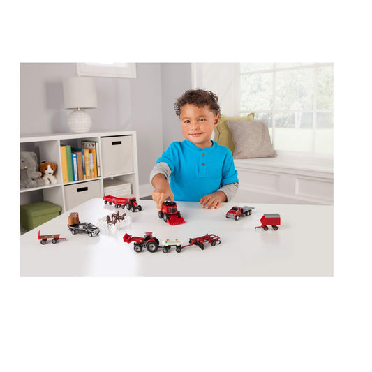 ERTL 1/64 vehicles and wagons set with moving parts for interactive play