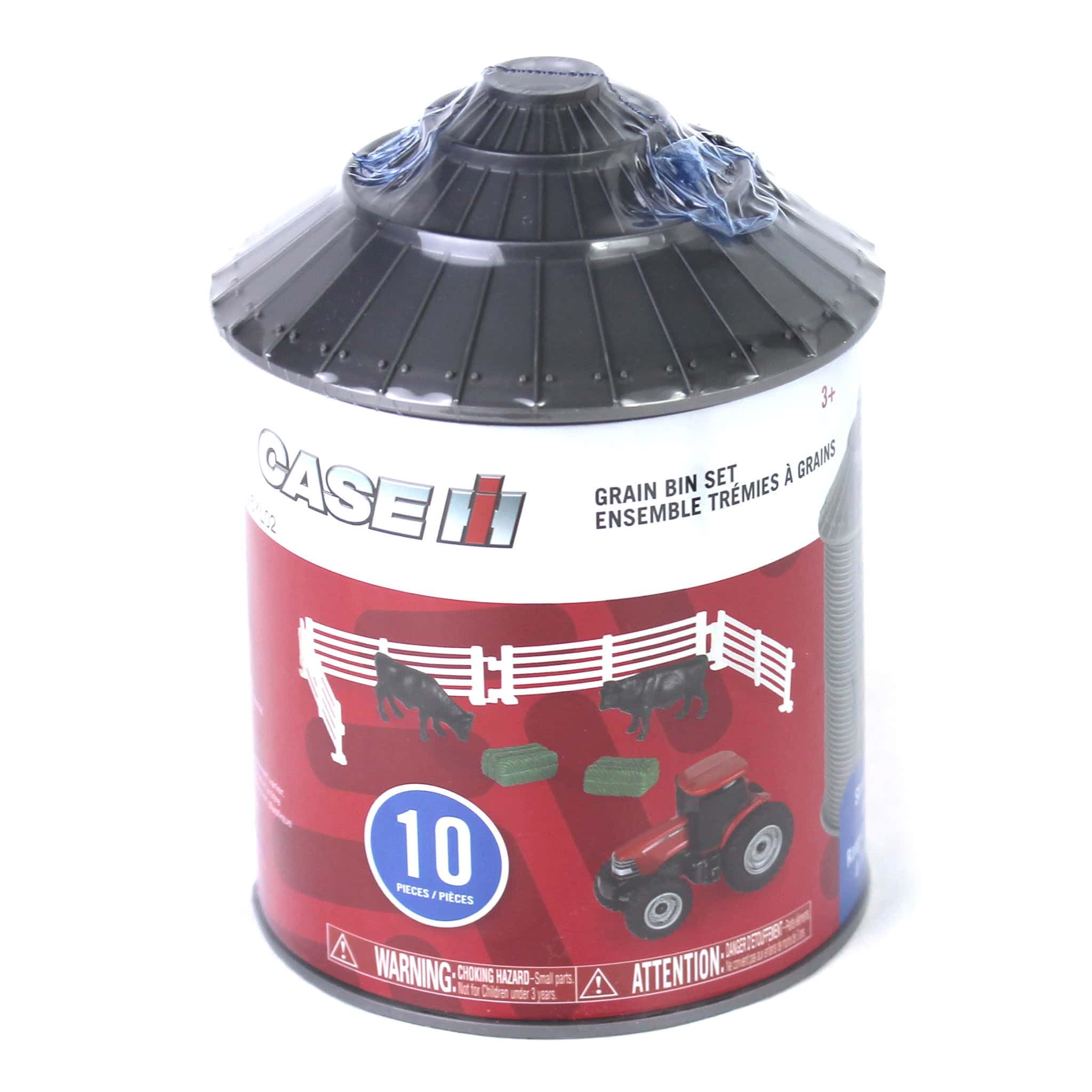 ERTL Case IH grain bin set dimensions show compact footprint