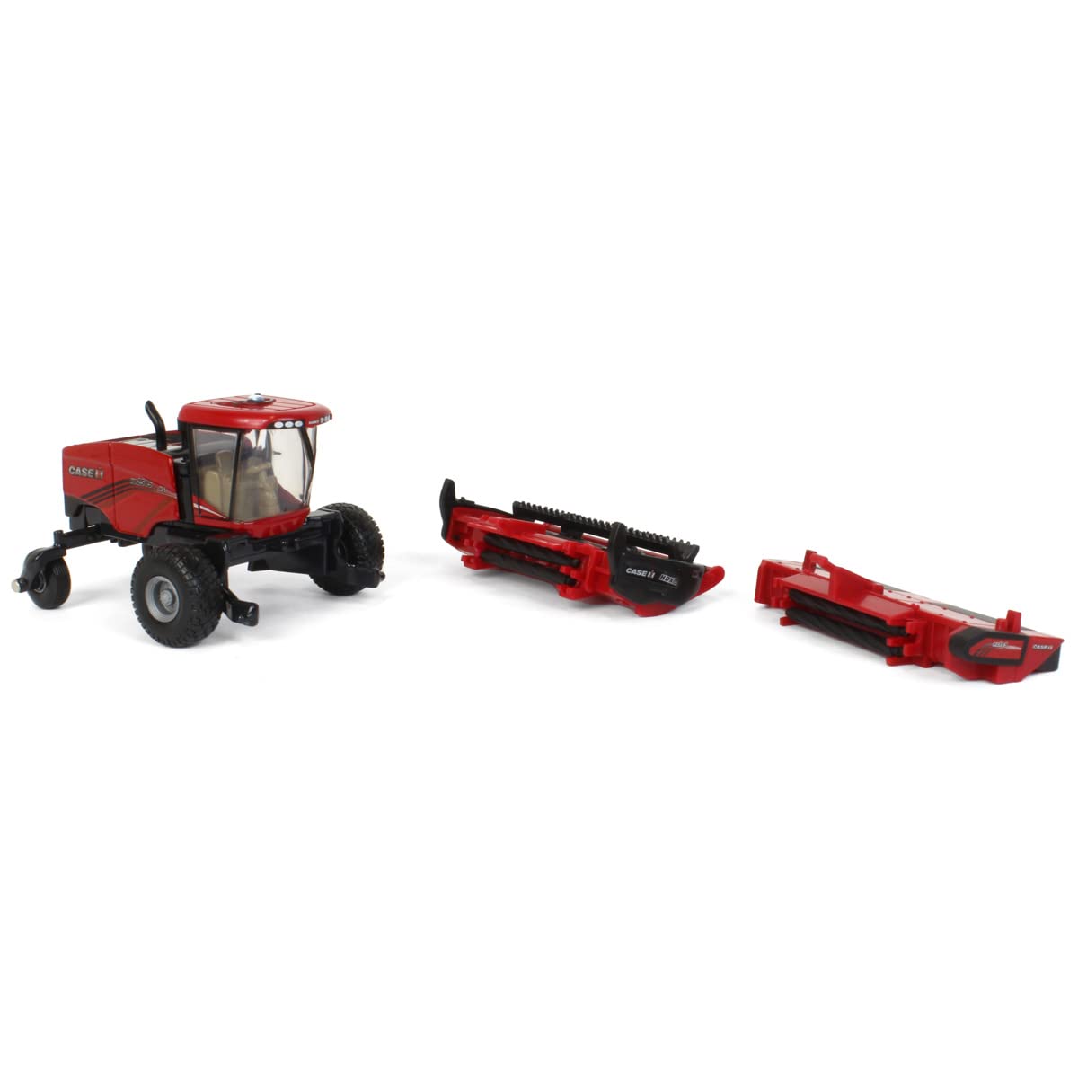 ERTL Case IH WD2505 windrower oscillating rear axle — authentic motion detail.