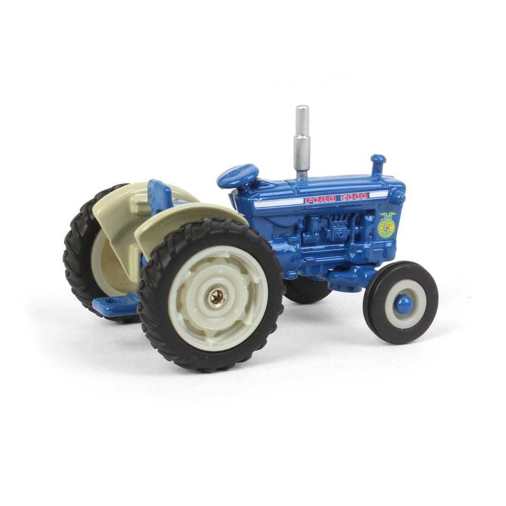 ERTL Ford 5000 wide front axle and fenders for authentic silhouette.