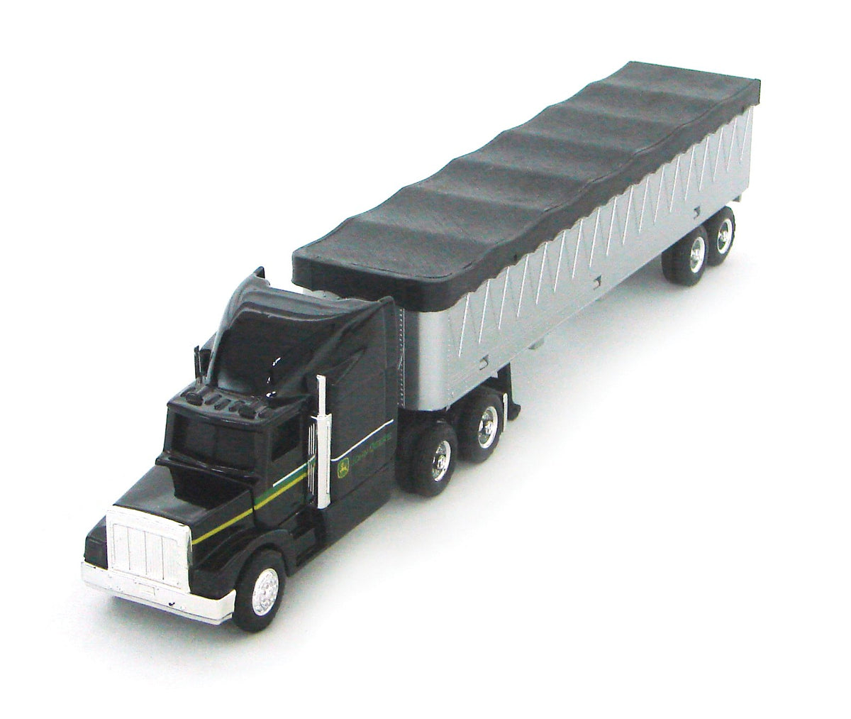 ERTL John Deere grain semi truck toy with die-cast body for durable play and display.