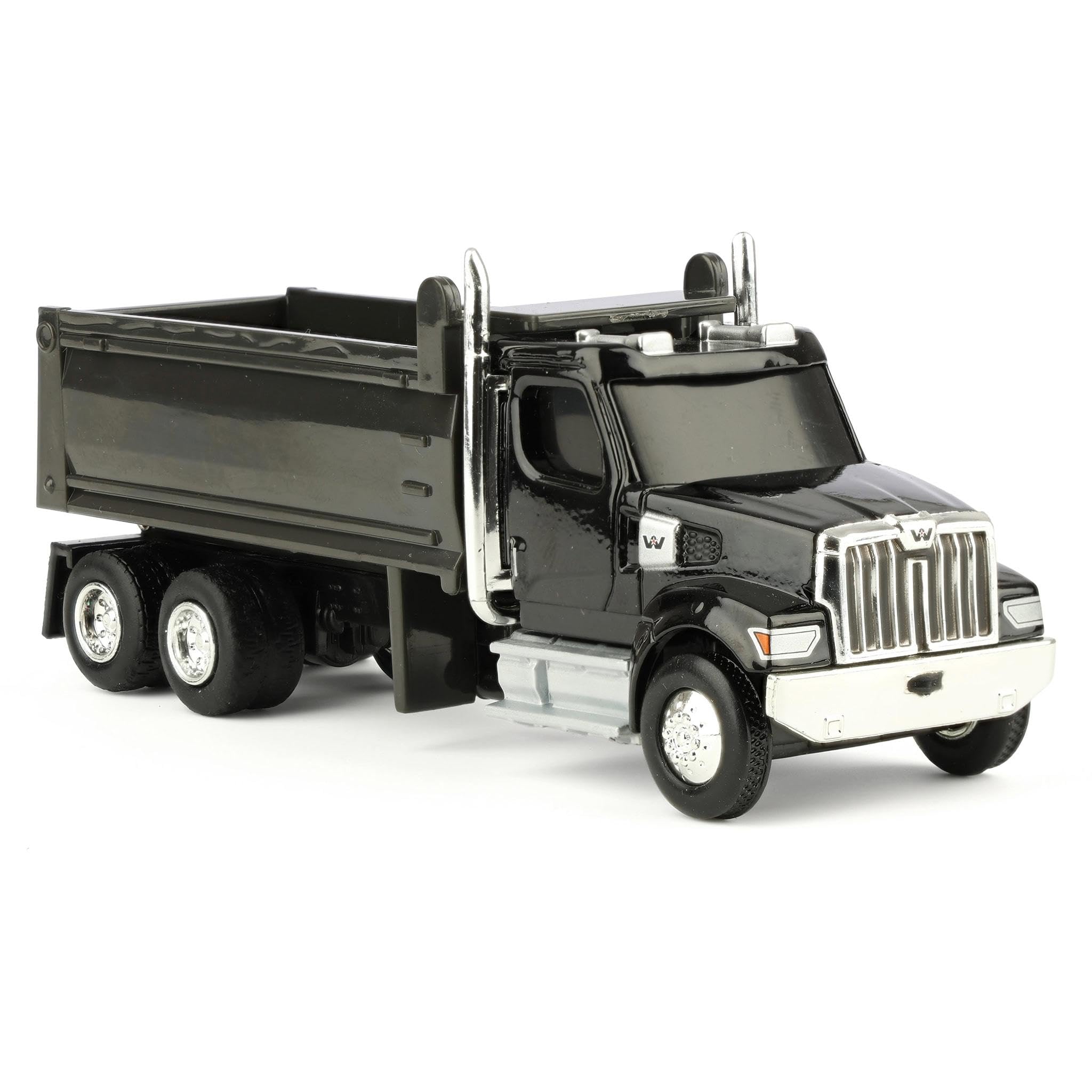 ERTL dump truck bed-raise and lower mechanism adds realistic unloading action