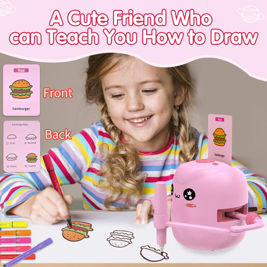 ERYMCS drawing cards 150 layout demonstrates varied prompts for early literacy and motor skills.