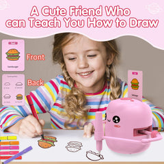 ERYMCS drawing cards 150 layout demonstrates varied prompts for early literacy and motor skills.