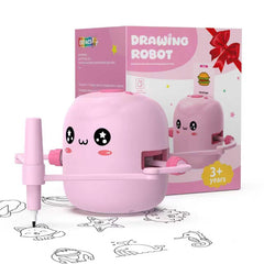 ERYMCS drawing robot unit front view shows kid-friendly design and interactive drawing.