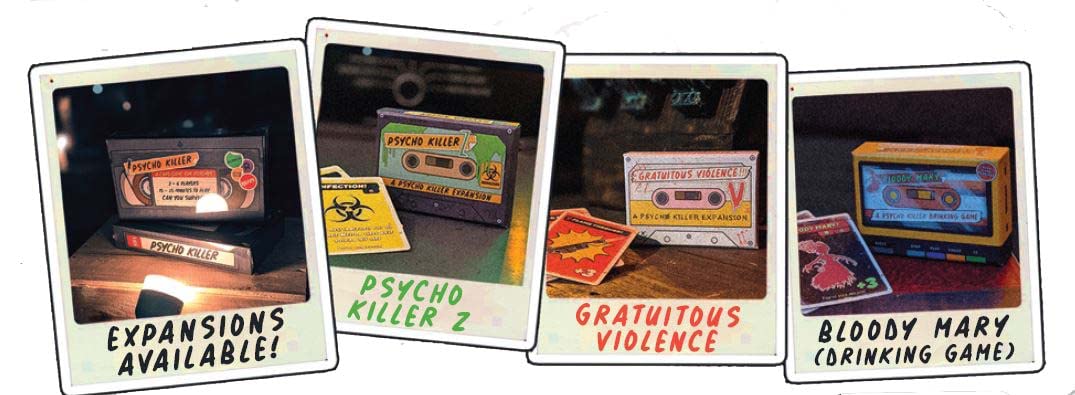 Escape Tabletop Games Psycho Killer: Gratuitous Violence duration helps plan 15-30 minute sessions