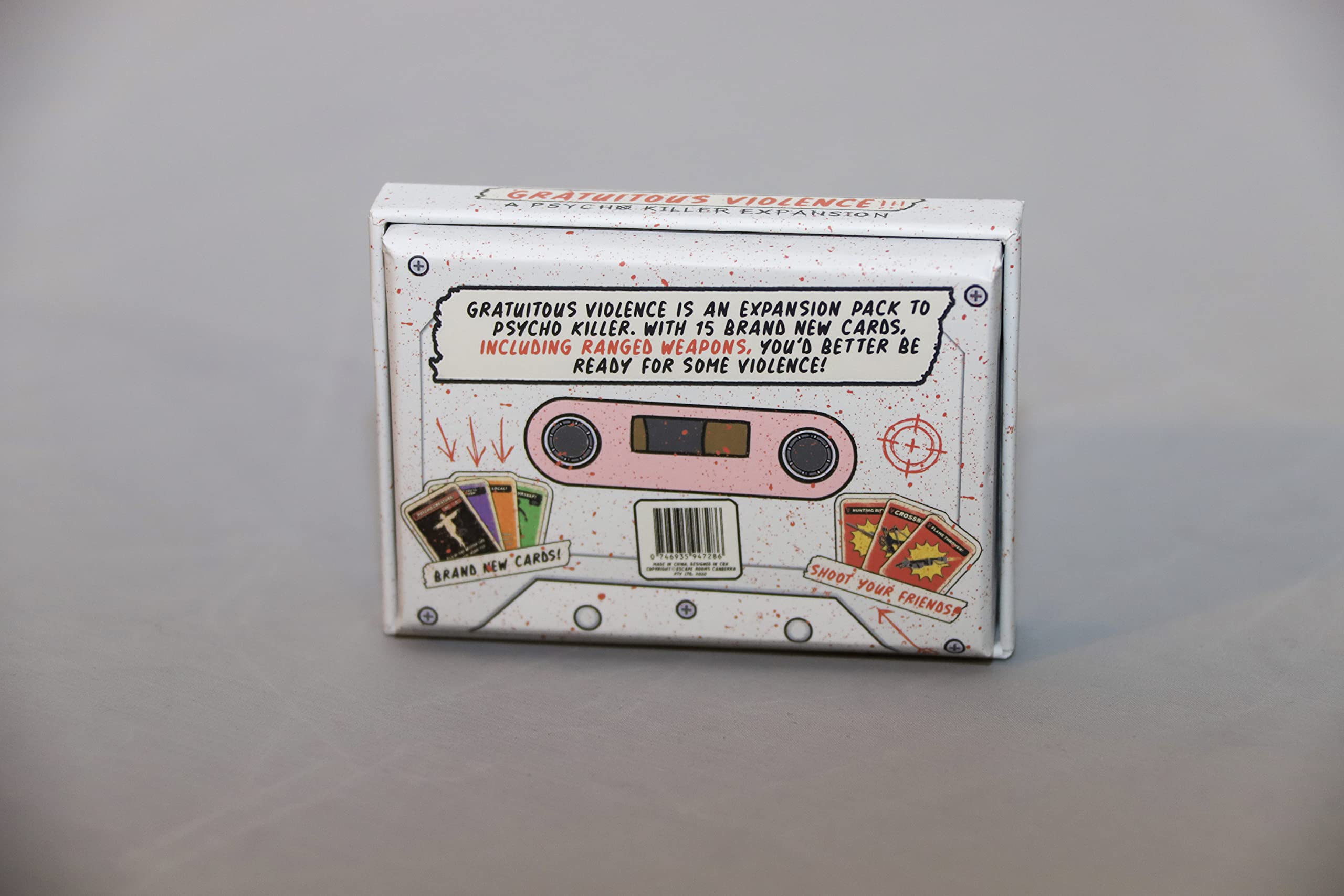 Escape Tabletop Games Psycho Killer: Gratuitous Violence player-count expansion supports larger game nights