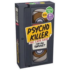 Escape Tabletop Games Psycho Killer Third Edition box front highlights quick party setup and gameplay.