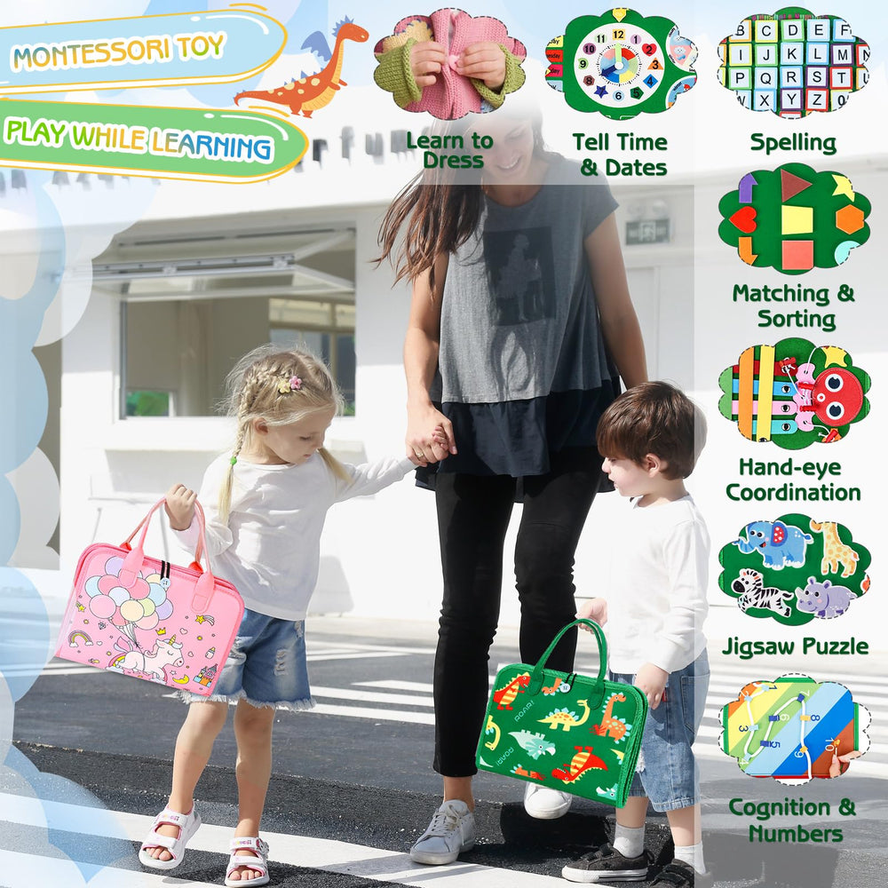 Esjay letter-number threads puzzle pages encourage spelling and counting