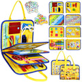 Esjay Busy Board 8 pages engages toddlers with varied activities for focus and fine motor practice