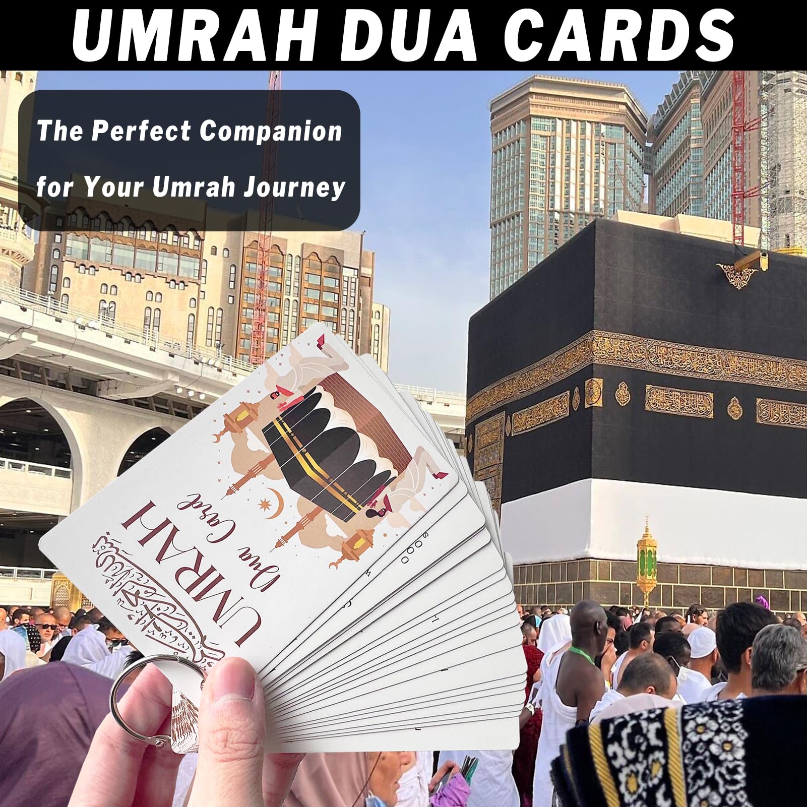ESLINOP portable prayer aid keeps essential duas handy while circling the Kaaba.