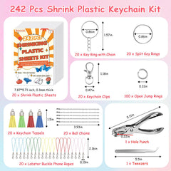 Esmorah Shrink Dink Paper Sheets ready to draw on with frosted surface for easy designs