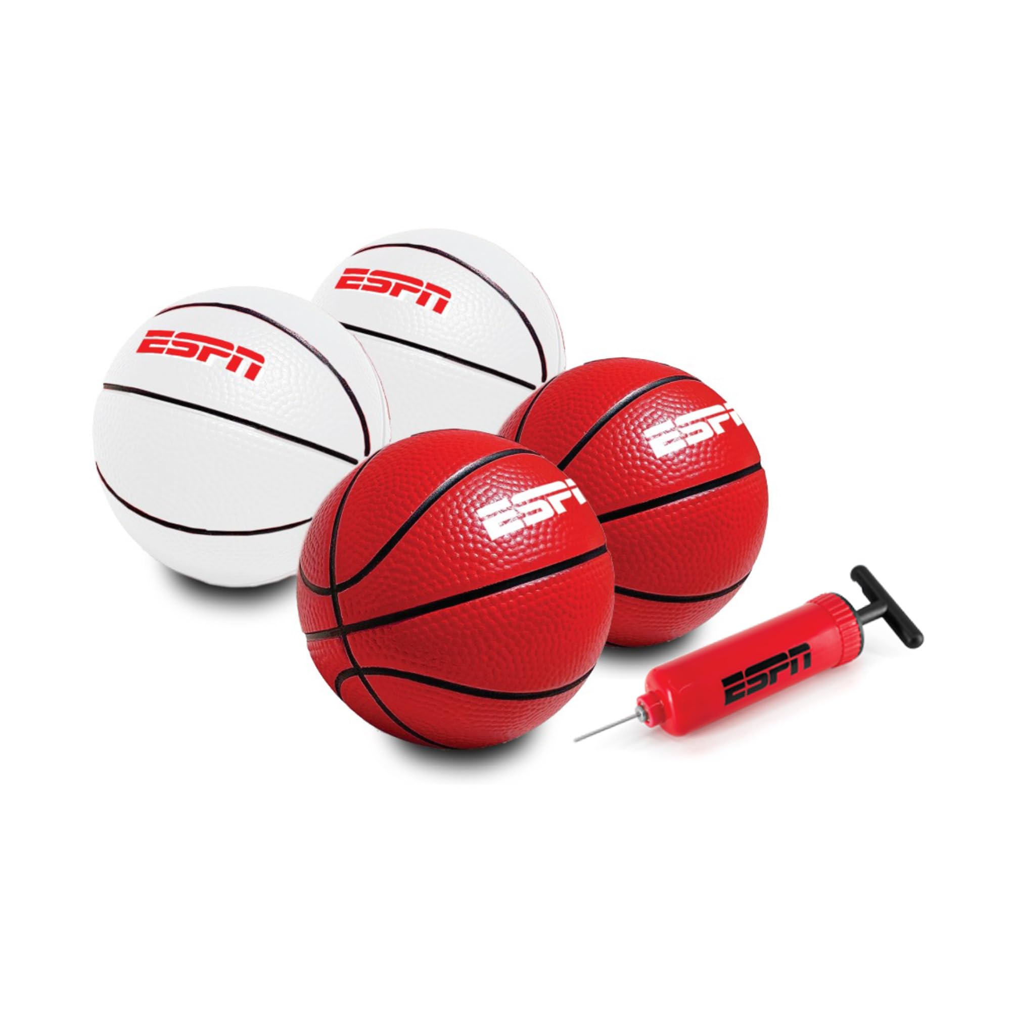 ESPN mini basketballs four-pack for indoor family play