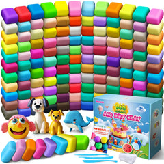 Essenson air dry clay 140 colors palette for kids' creative projects.