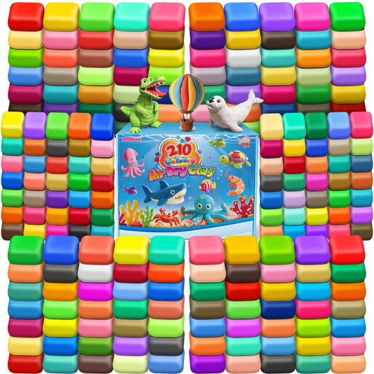 ESSENSON air dry clay 210 colors palette for vibrant kid crafts