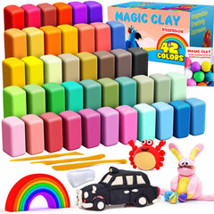 Essenson air dry clay kit with 42 colors for kids' crafts and creative play