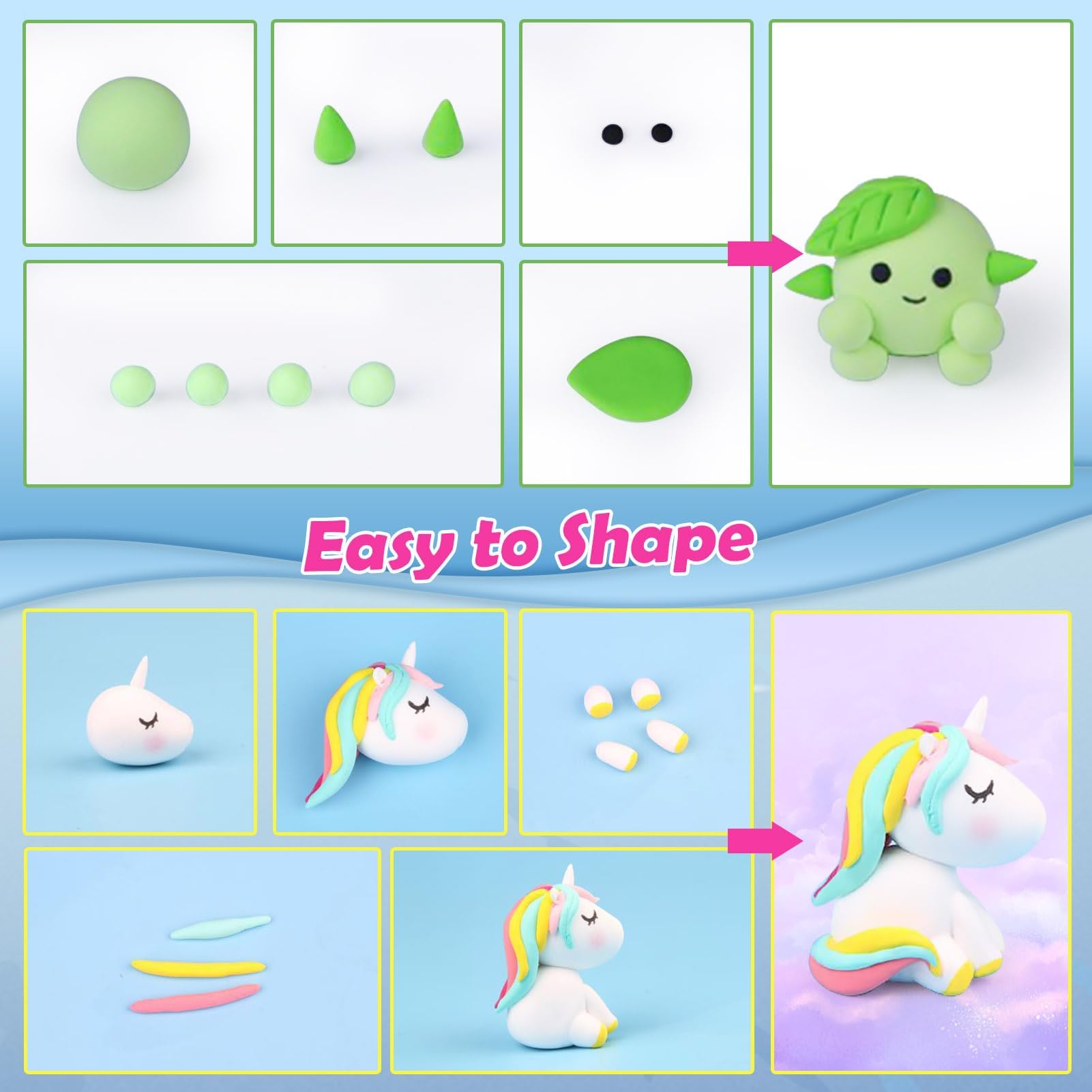 Decoration accessories for ESSENSON clay art and finishing touches