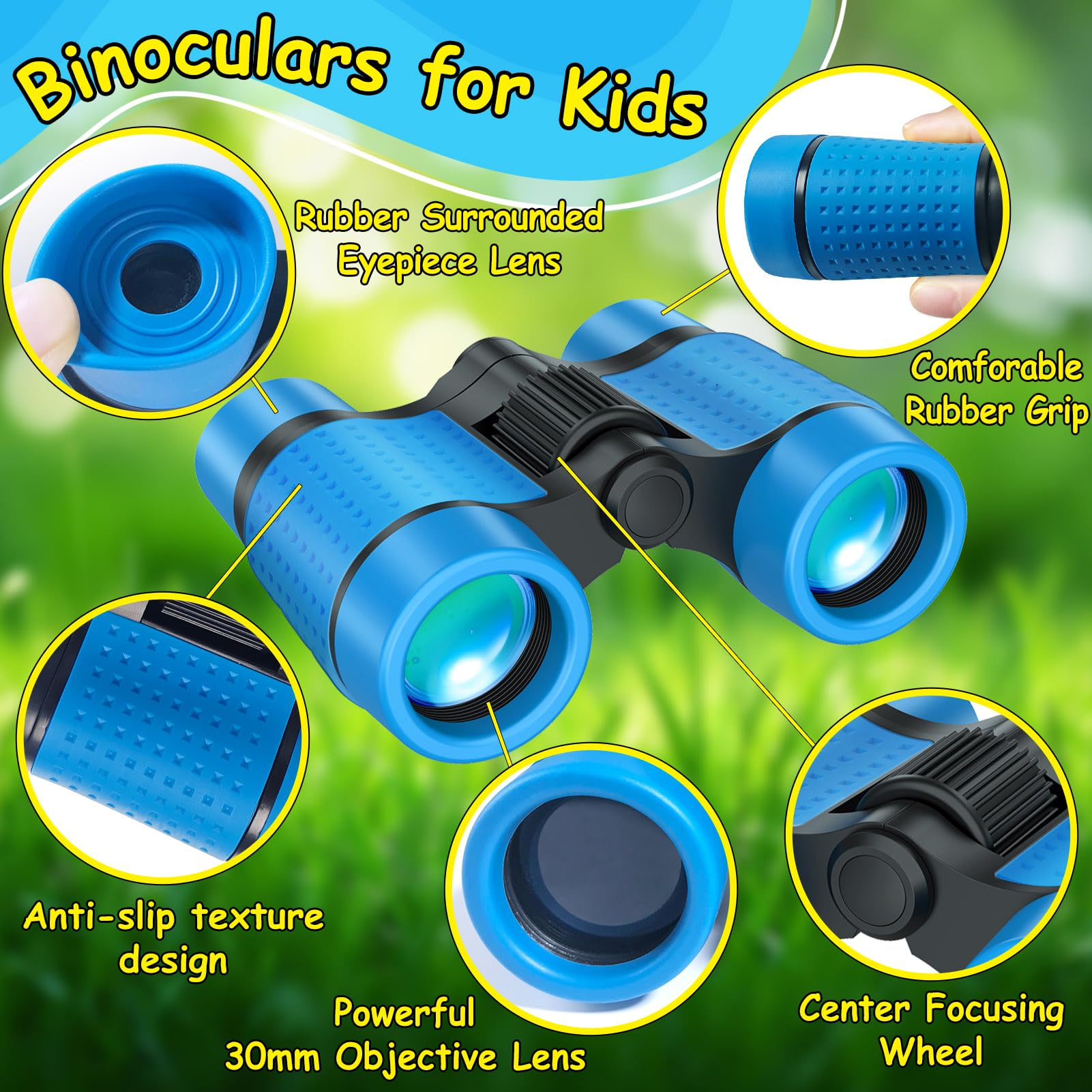 ESSENSON binoculars with 4x30 magnification for bright, clear distant viewing