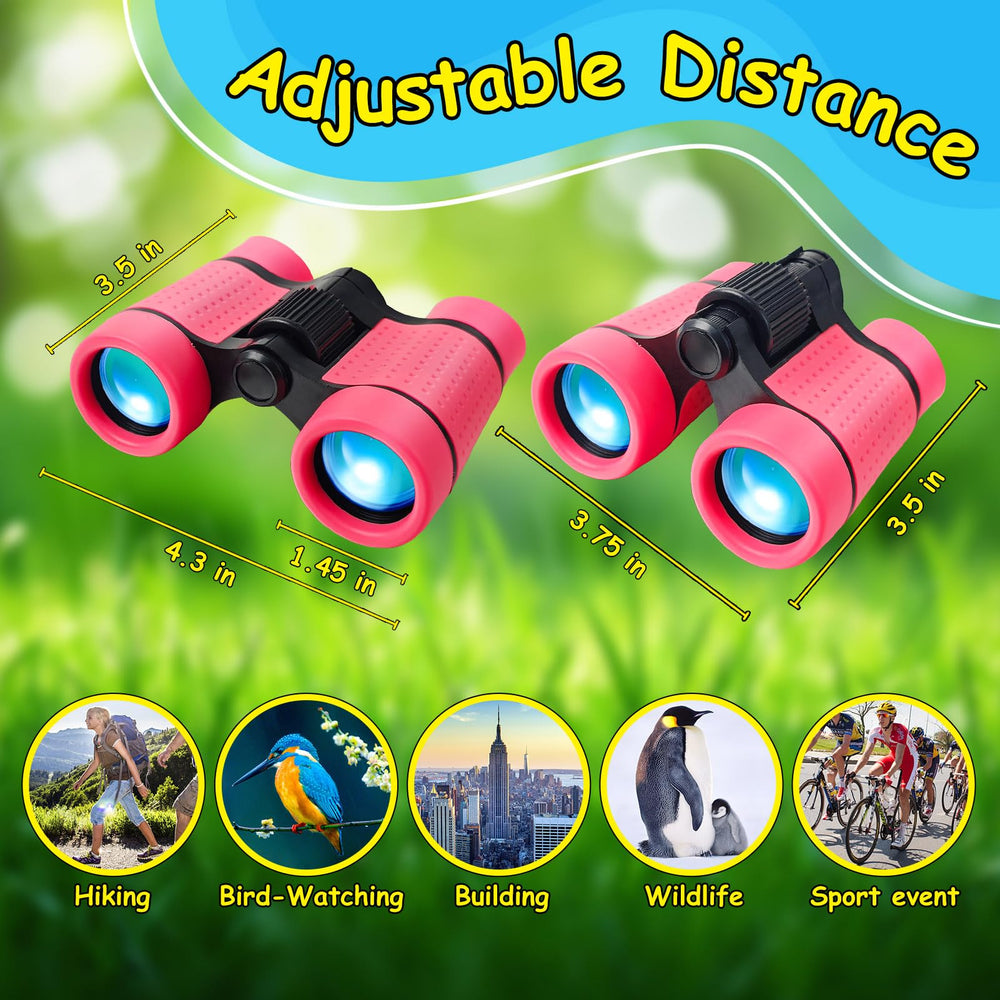 Essenson neck strap secures lightweight binoculars during outdoor play