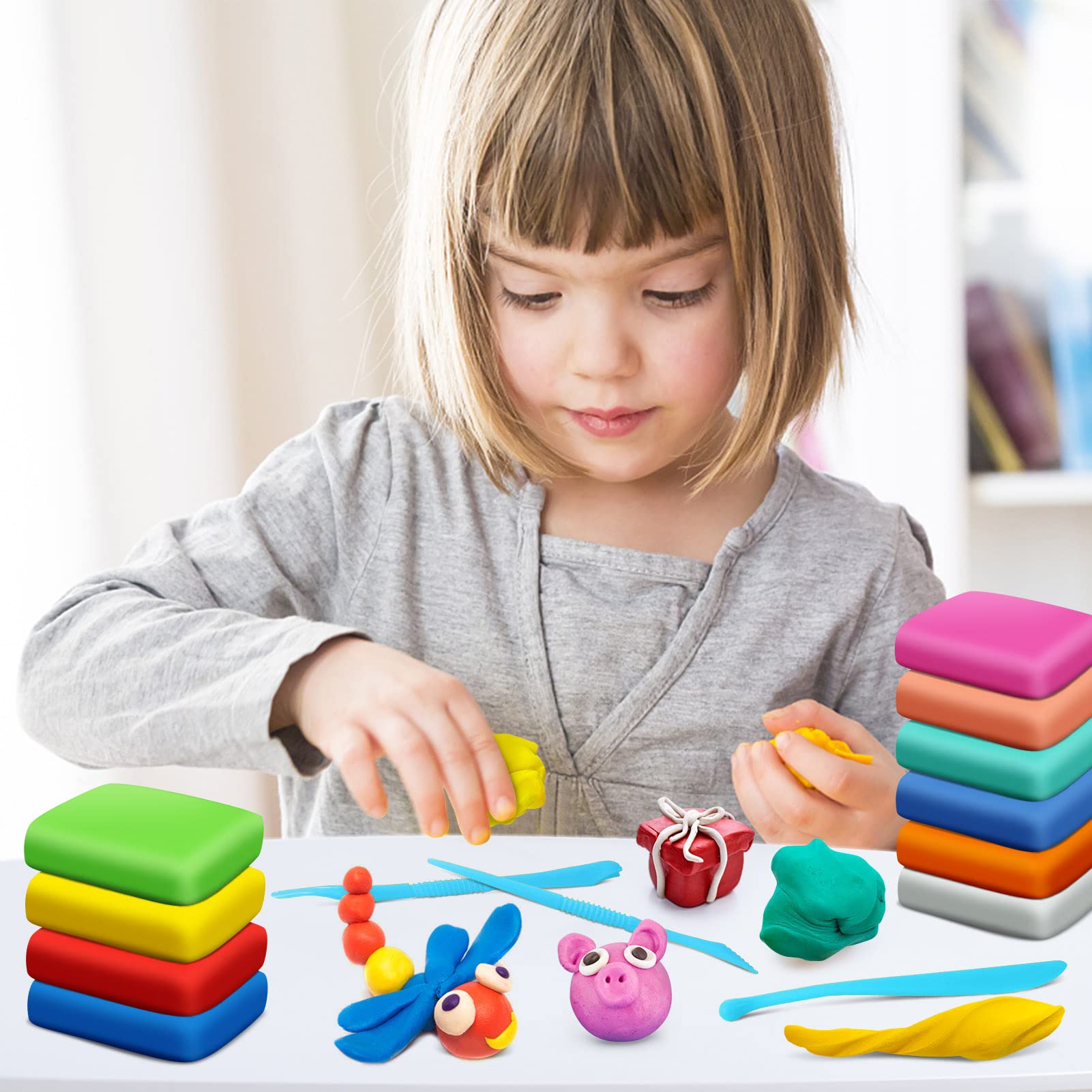 ESSENSON Magic Clay is ideal for ages 3–8, supporting growing fine motor skills.