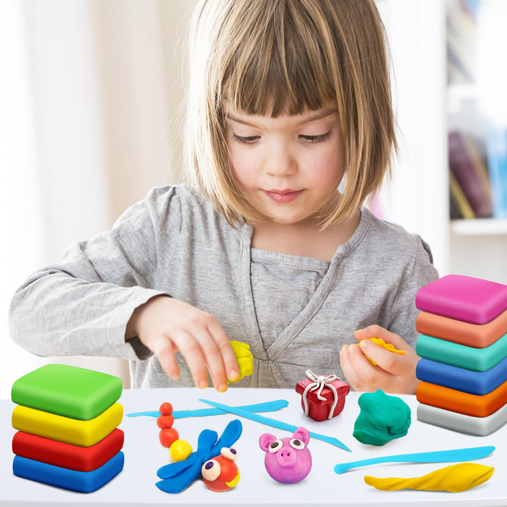 ESSENSON Magic Clay tool set in use shows friendly accessories for detailed work.