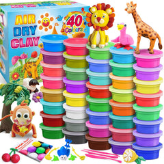 ESSENSON Modeling Clay Kit with 40 colors for vibrant, imaginative projects at home