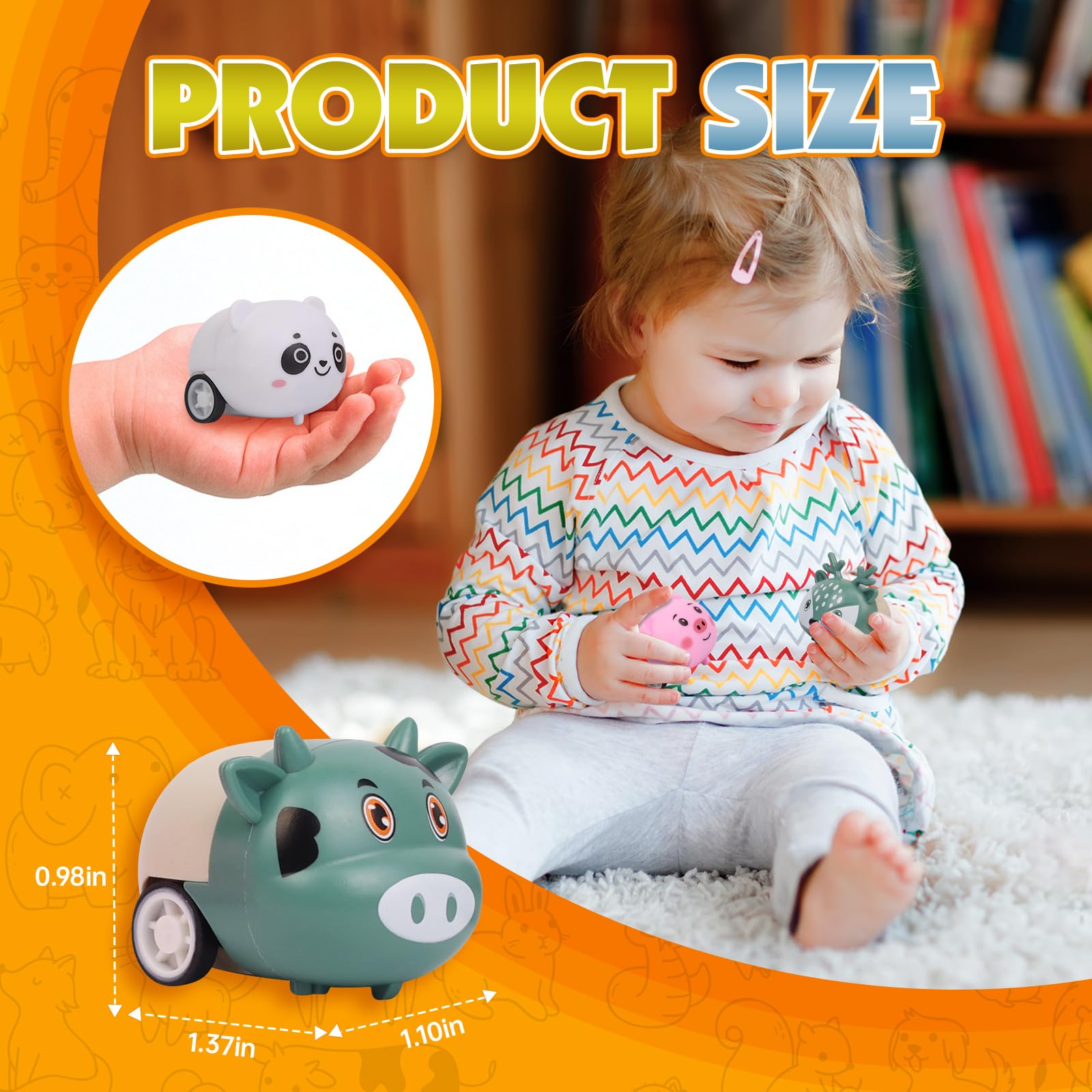 Estardaa party favors and carnival prizes with animal cars