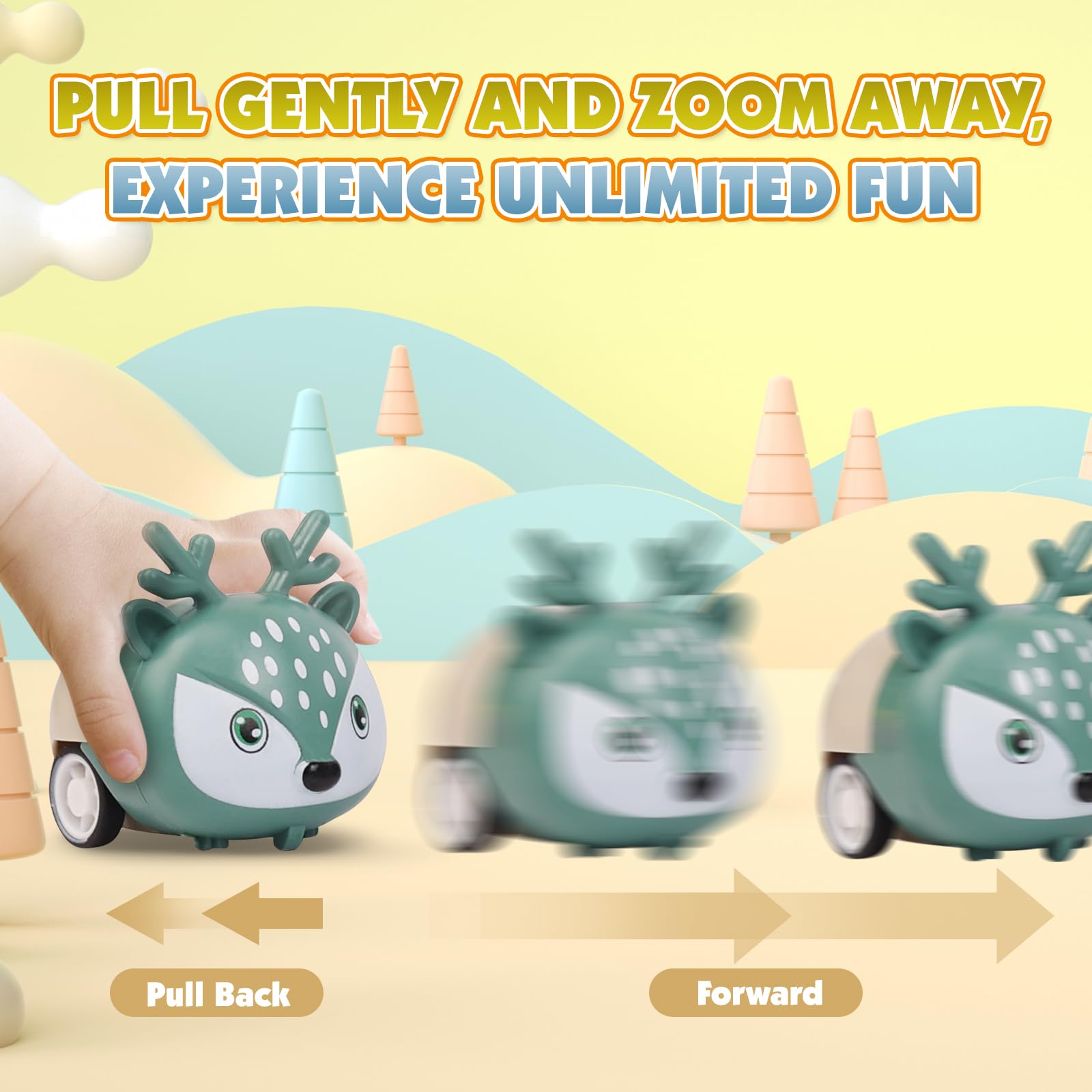 Estardaa safe plastic cars with smooth edges for worry-free play