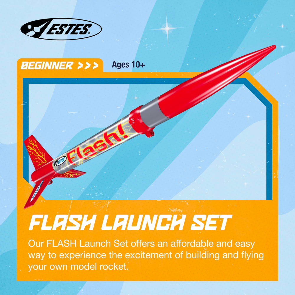 Estes Flash rocket body tube with precolored design supports quick setup