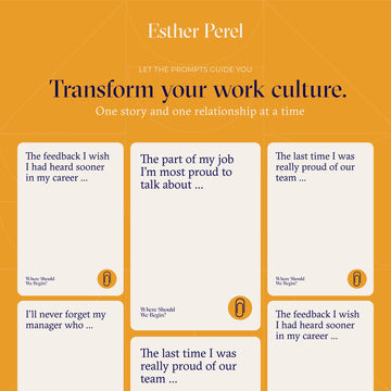 Esther Perel Where Should We Begin? virtual meeting scene encouraging open dialogue.