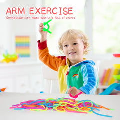 Estimable stretch fidget strings are washable and reusable for daily fun.