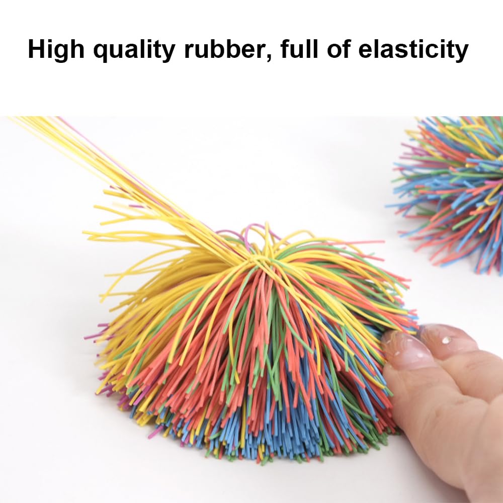 Estimable stringy ball set 16-count—colorful fidget toys for classrooms.