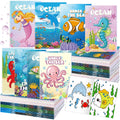Estune ocean coloring books packaging shown, ideal for party favors and bulk classroom gifts.