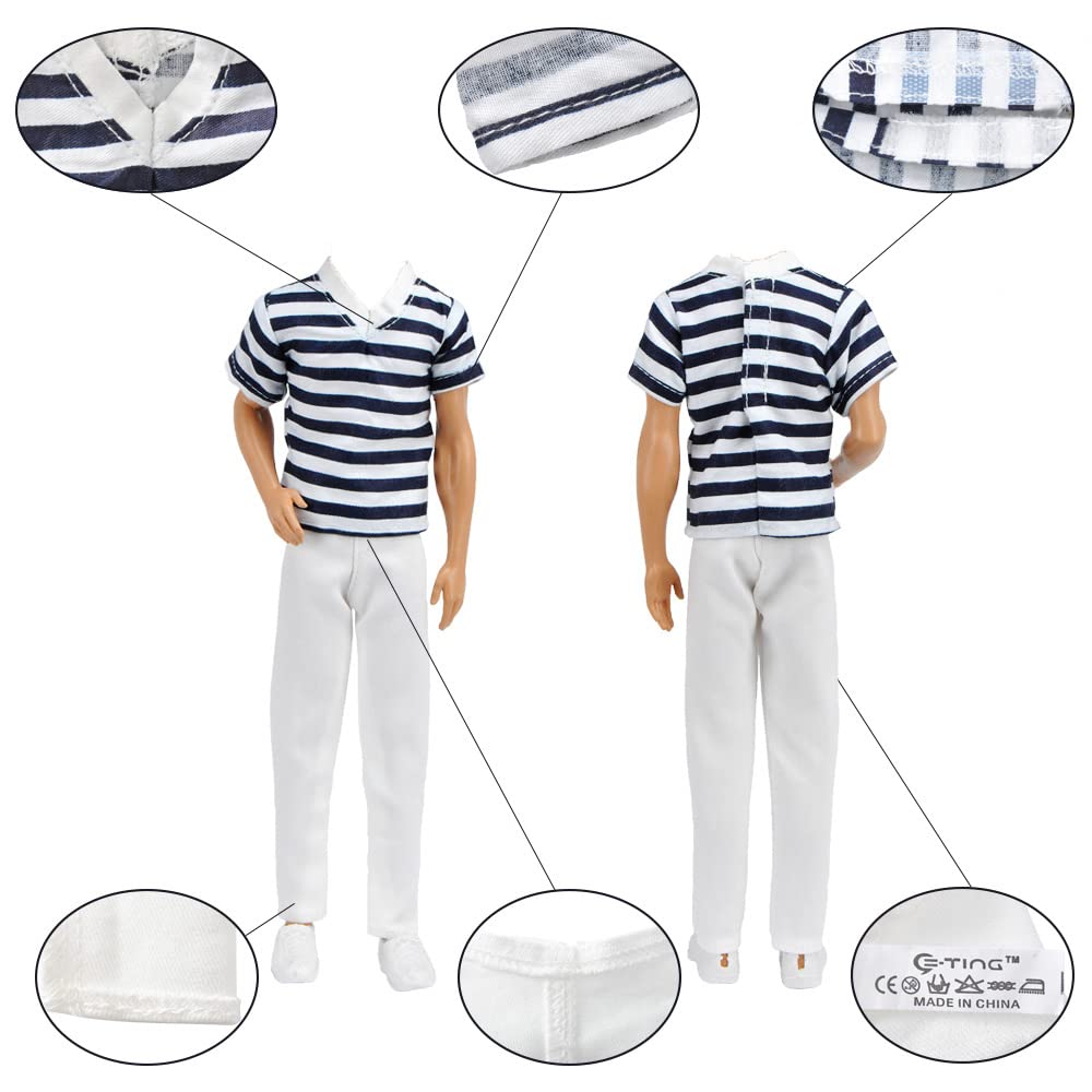 E-TING 12-inch doll clothes set uses non-toxic materials for imaginative play.
