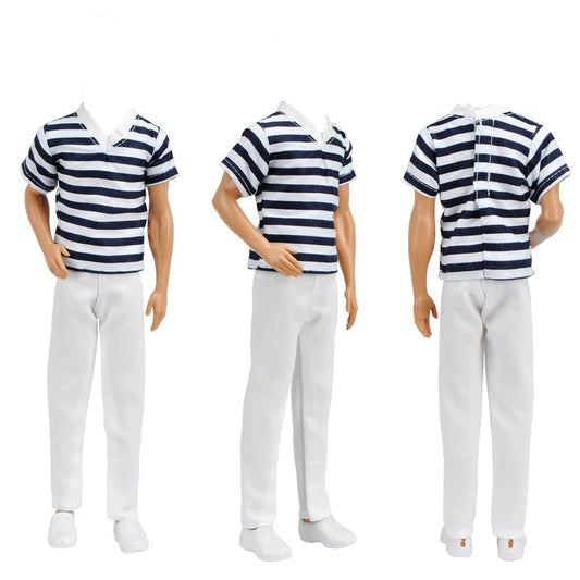 E-TING 3-pair shoes complete 12-inch doll outfits for stylish play.